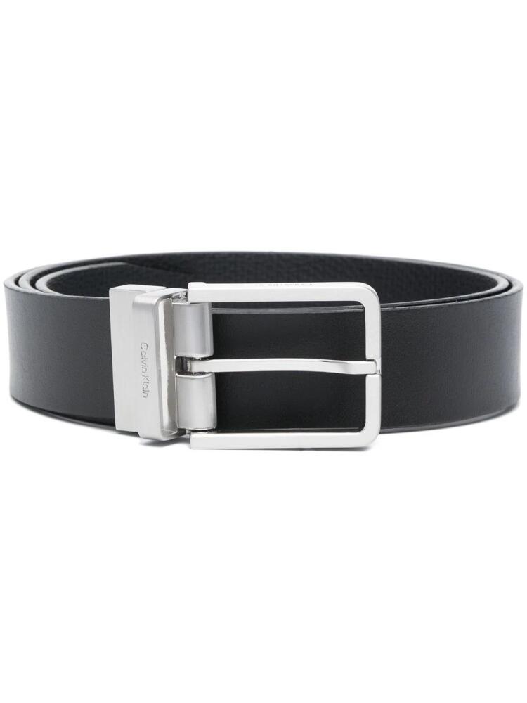 Calvin Klein buckle-fastening leather belt - Black Cover