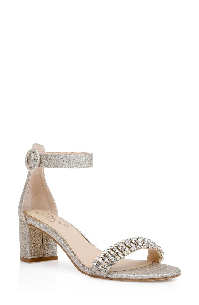 Jewel Badgley Mischka James Sandal in Lt. Gold Cover