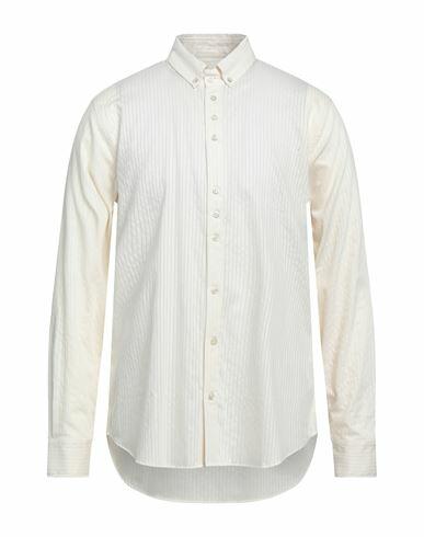 Trussardi Man Shirt Ivory Size 15 ¾ Cotton, Polyamide Cover