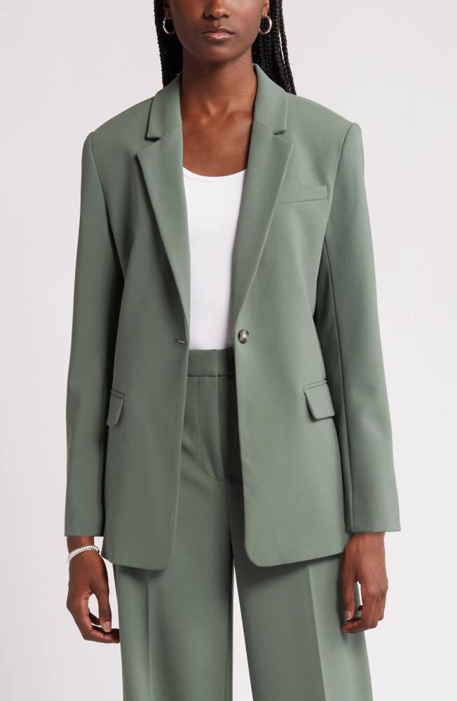 Nordstrom Relaxed Fit Blazer in Green Duck Cover