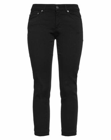 Dondup Woman Jeans Black Cotton, Elastomultiester, Elastane Cover