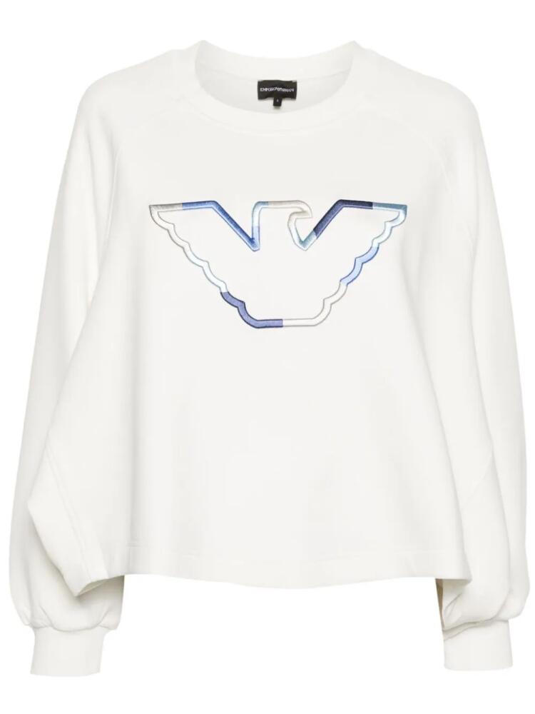 Emporio Armani embroidered-logo sweatshirt - White Cover