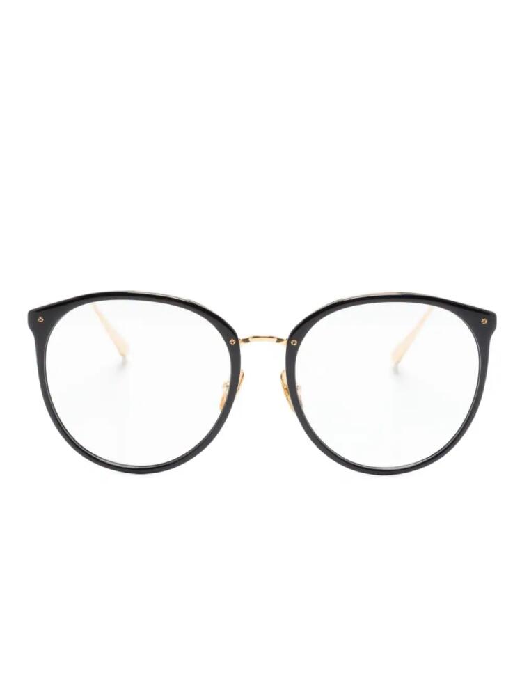 Linda Farrow The Kings round-frame glasses - Black Cover