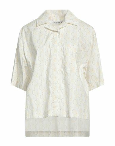 Trussardi Woman Shirt White Cotton Cover