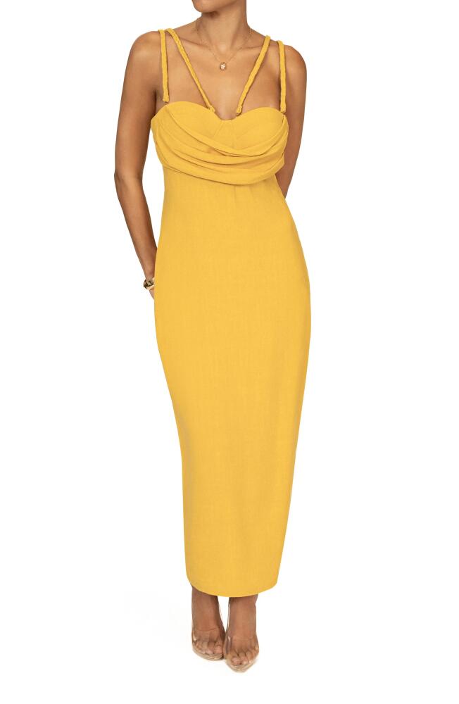 JLUXLABEL Visions of You Sleeveless Dress in Yellow Cover