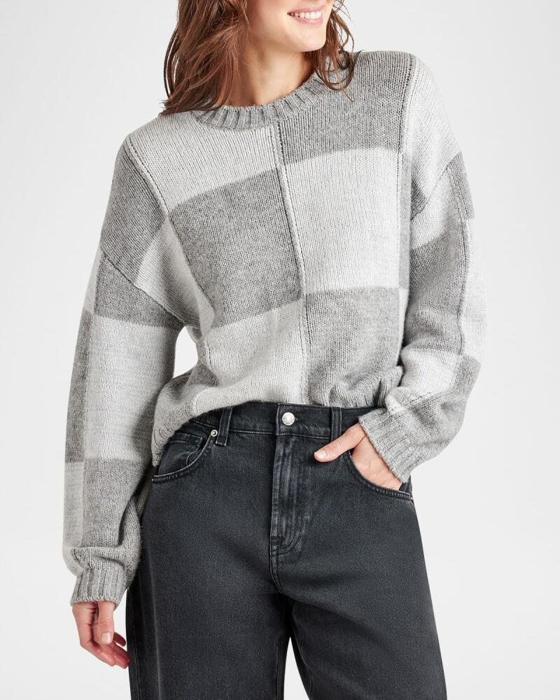 Splendid Kit Colorblock Checkerboard Sweater Cover