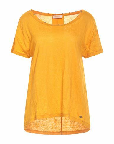 Marani Jeans Woman T-shirt Mandarin Linen Cover