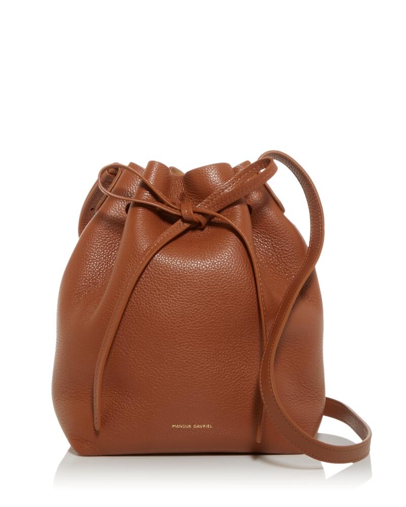 Mansur Gavriel Mini Leather Bucket Bag Cover