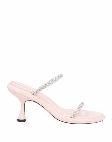 Wandler Woman Sandals Pink Lambskin Cover