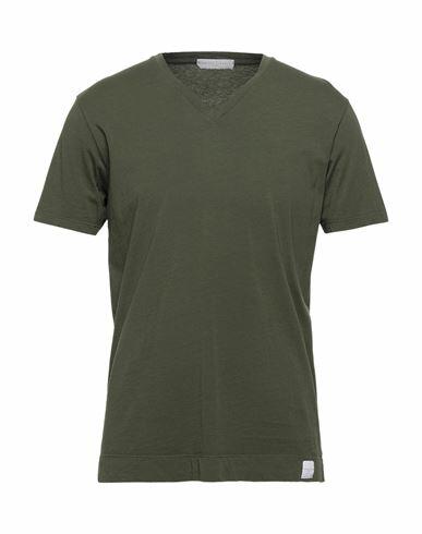 Daniele Fiesoli Man T-shirt Military green Cotton Cover