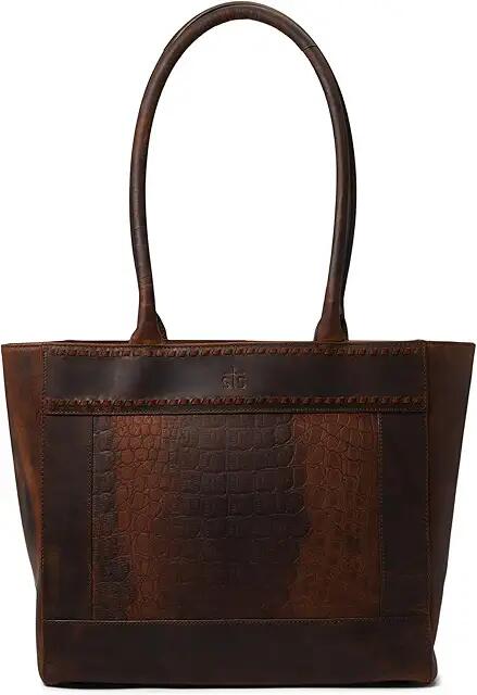 STS Ranchwear Catalina Croc Tote (Brown) Handbags Cover