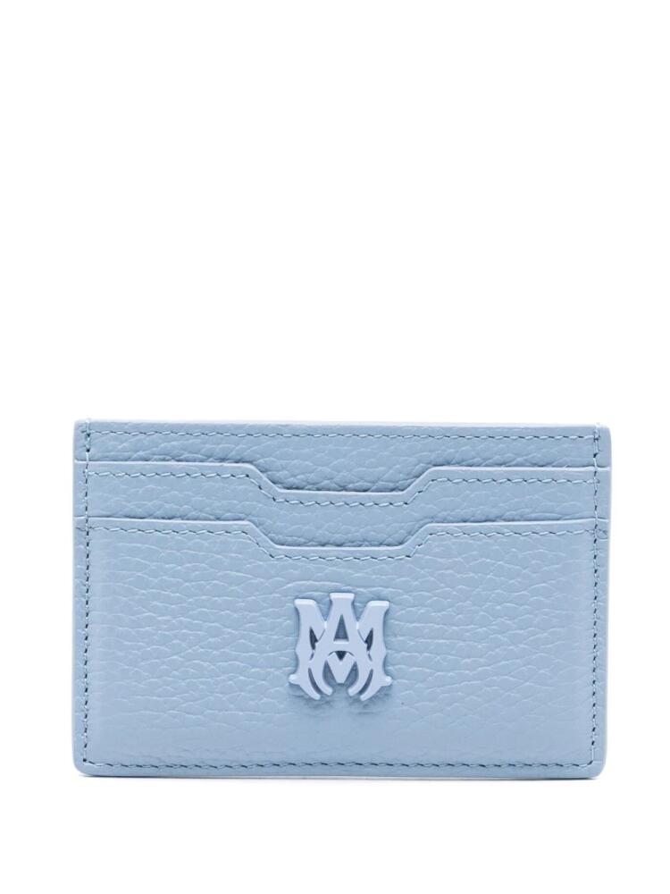 AMIRI MA-plaque leather cardholder - Blue Cover