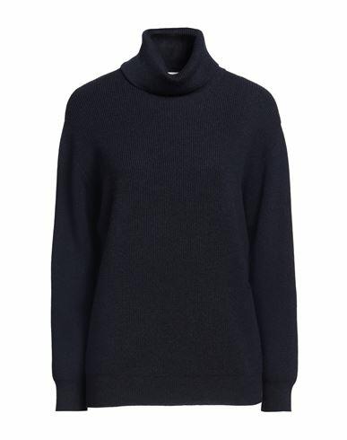 Brunello Cucinelli Woman Turtleneck Navy blue Cashmere, Brass Cover