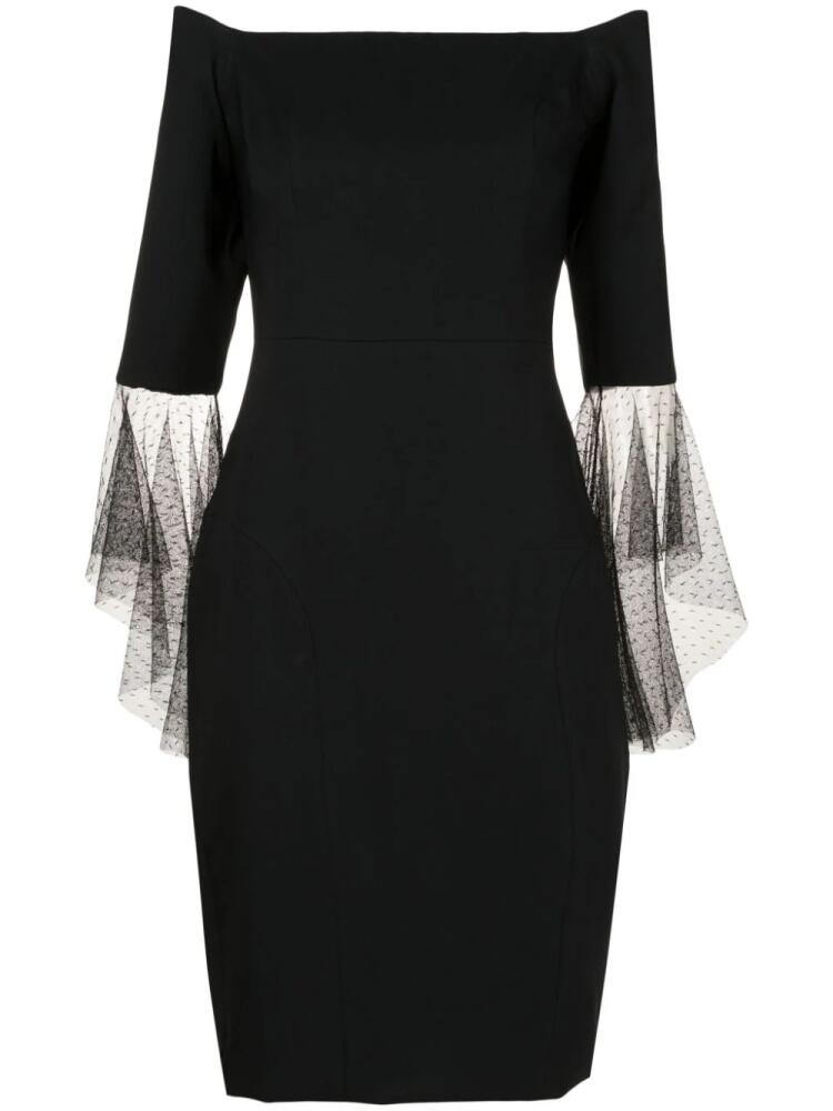 Lethicia Bronstein Anne tulle-sleeved dress - Black Cover