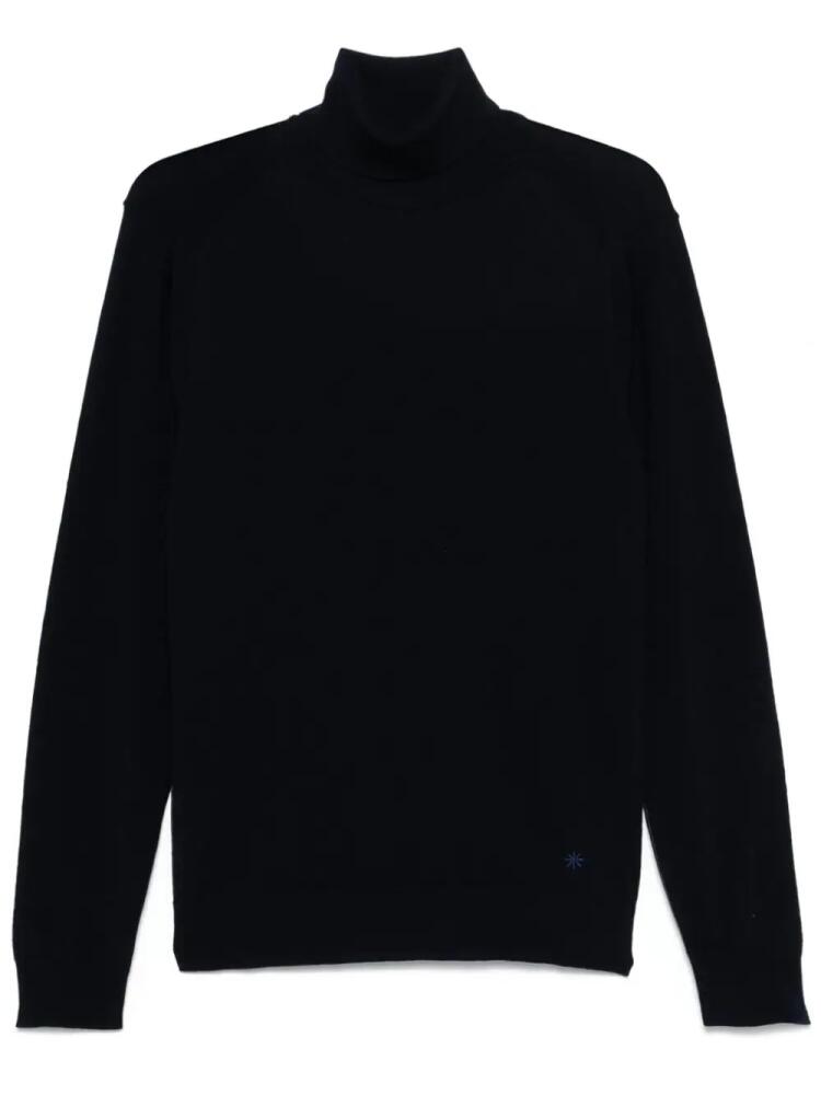 Manuel Ritz virgin-wool turtleneck sweater - Blue Cover