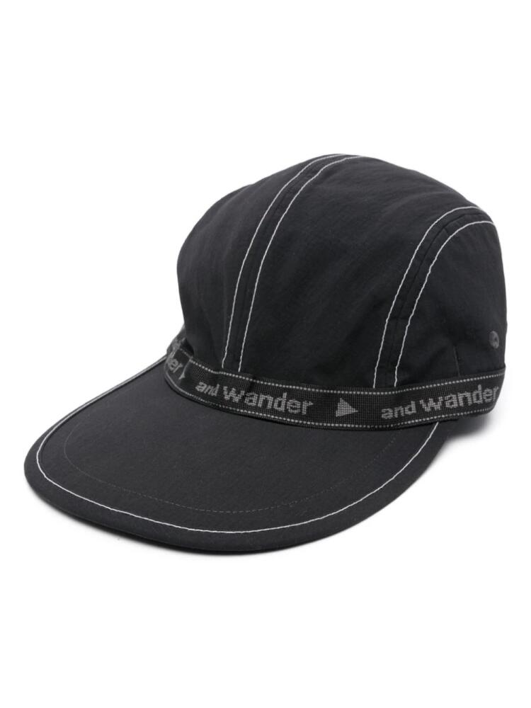 and Wander logo-trim cap - Black Cover