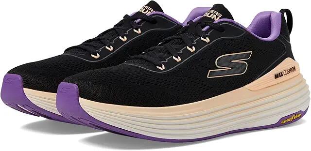 SKECHERS Max Cushioning Suspension High Road (Black/Purple) Women's Shoes Cover