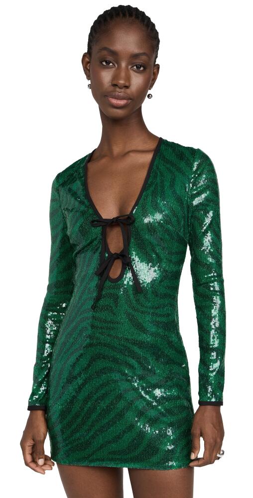 The Wolf Gang Brillo Sequin Dress Emerald Cover