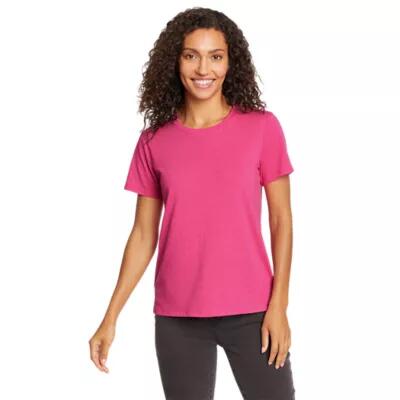 Eddie Bauer Women's Myriad Short-Sleeve Crew - Solid Cover