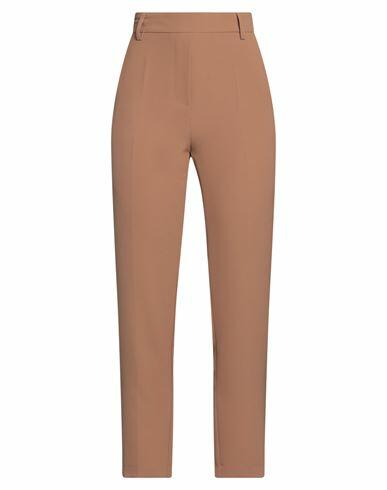 Rue Du Bac Woman Pants Camel Polyester, Elastane Cover