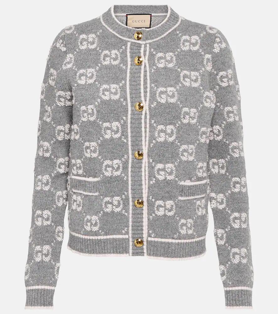 Gucci GG wool bouclé jacquard cardigan Cover