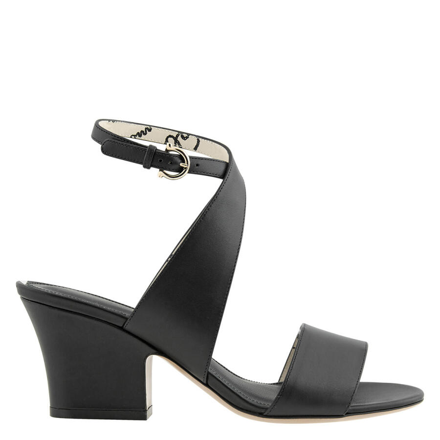 Salvatore Ferragamo Ladies Plain Wedge Sandal in Black Cover