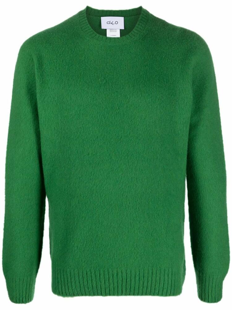 D4.0 round-neck knit jumper - Green Cover