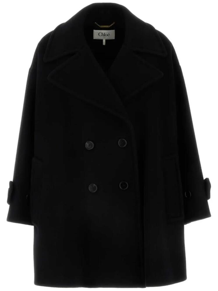 Chloé double-breasted oversized coat - Black Cover