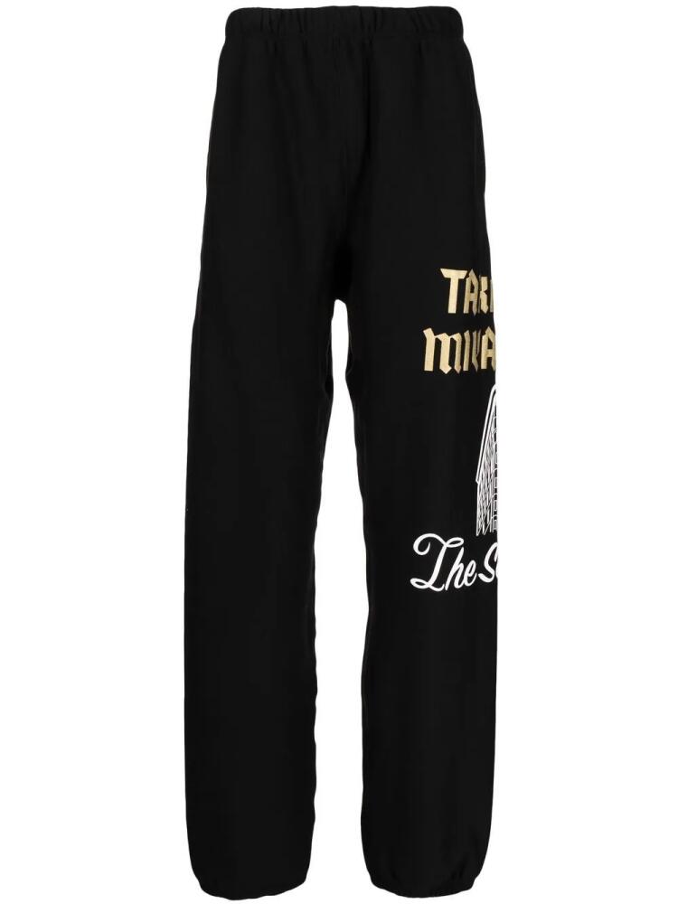 Takahiromiyashita The Soloist side logo-print detail track pants - Black Cover