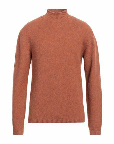 Daniele Fiesoli Man Turtleneck Rust Virgin Wool Cover