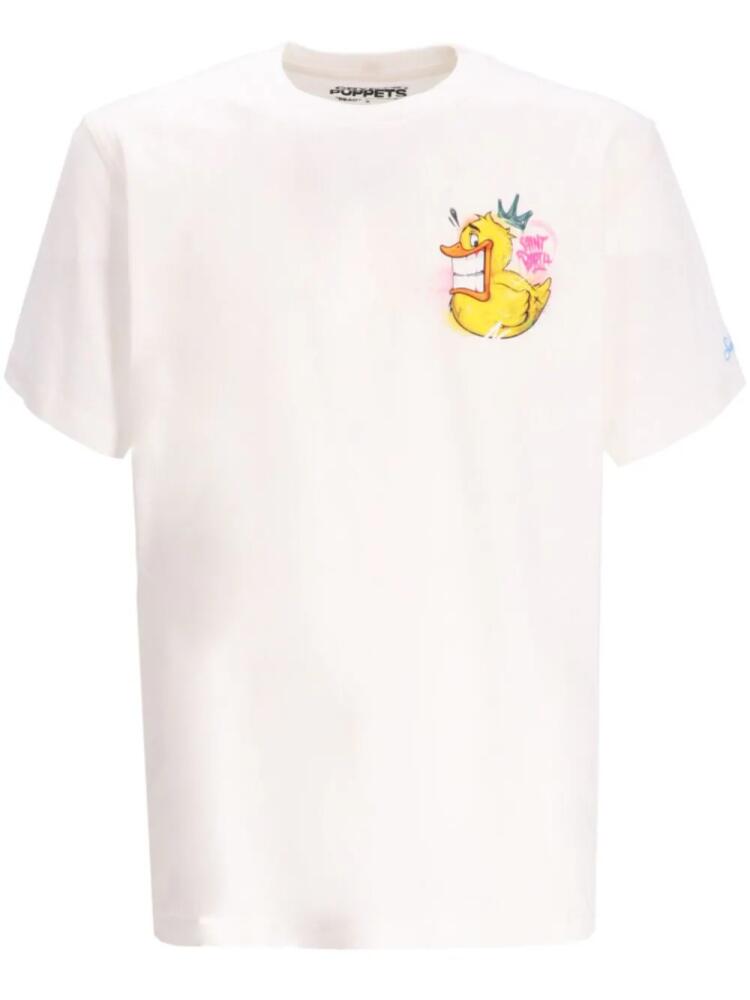 MC2 Saint Barth graphic-print cotton T-shirt - White Cover