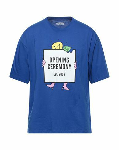 Opening Ceremony Man T-shirt Blue Cotton Cover