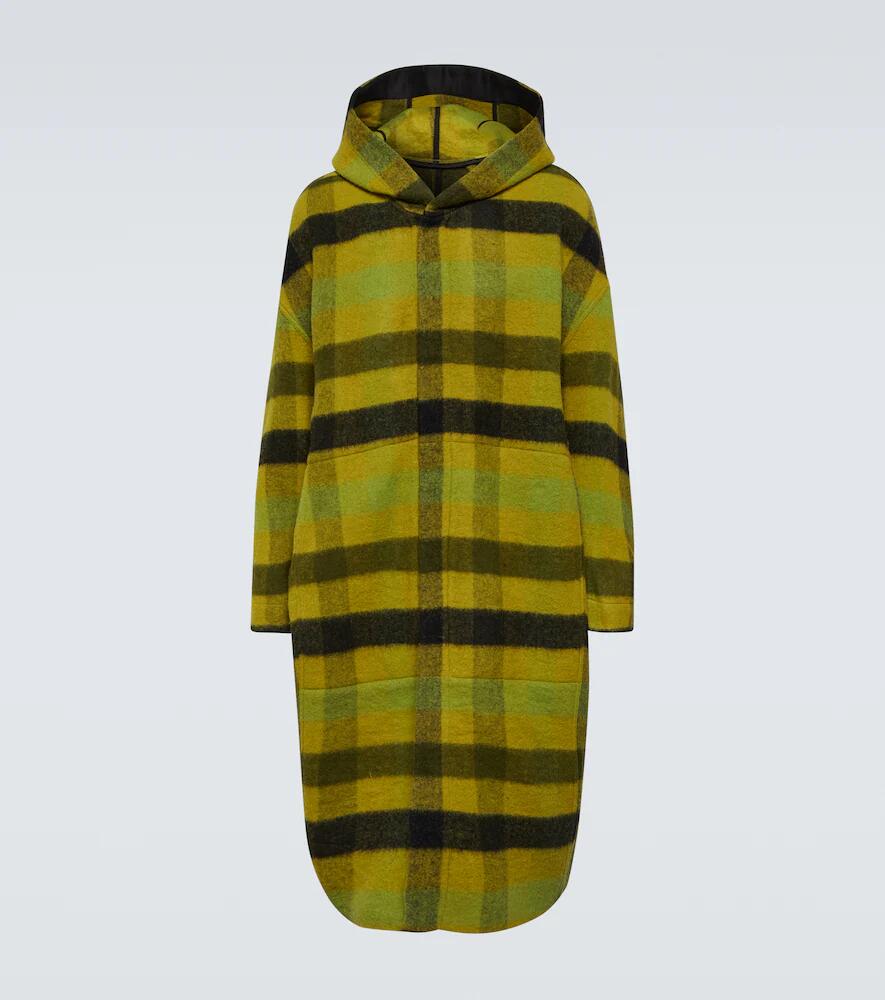 Rick Owens Checked wool coat Cover