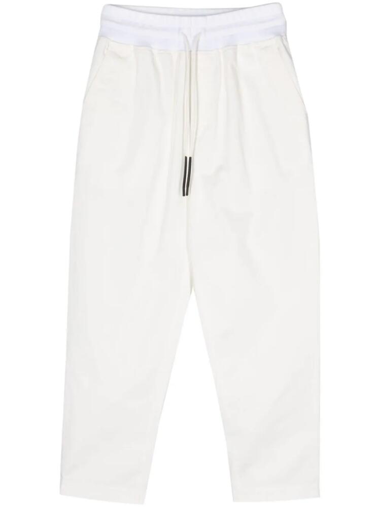 Ferrari mid-rise tapered chinos - White Cover