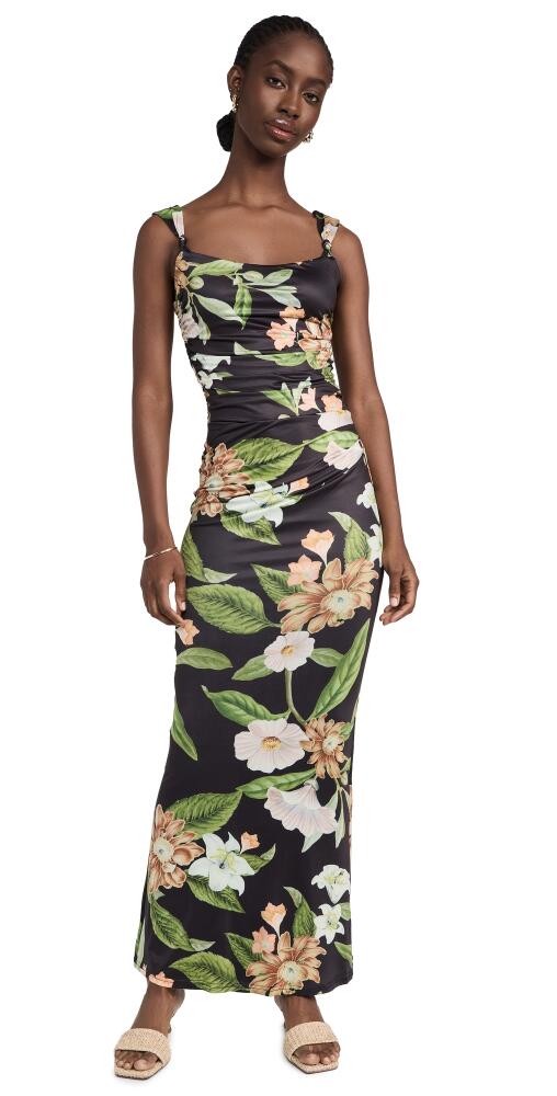 Runaway the Label Maiori Maxi Dress Black Floral Cover