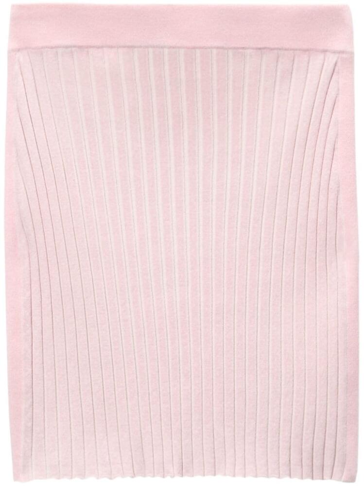 Alexander Wang ribbed-knit mini skirt - Pink Cover