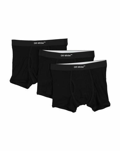 Off-white Man Boxer Black Cotton, Elastane, Polyester, Polyamide Cover