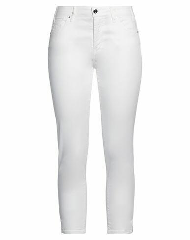 Tramarossa Woman Pants Off white Cotton, Elastane Cover