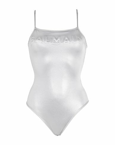 Balmain Woman One-piece swimsuit Silver Polyamide, Elastane Cover