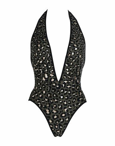 Zadig & voltaire Woman One-piece swimsuit Military green Polyamide, Elastane Cover