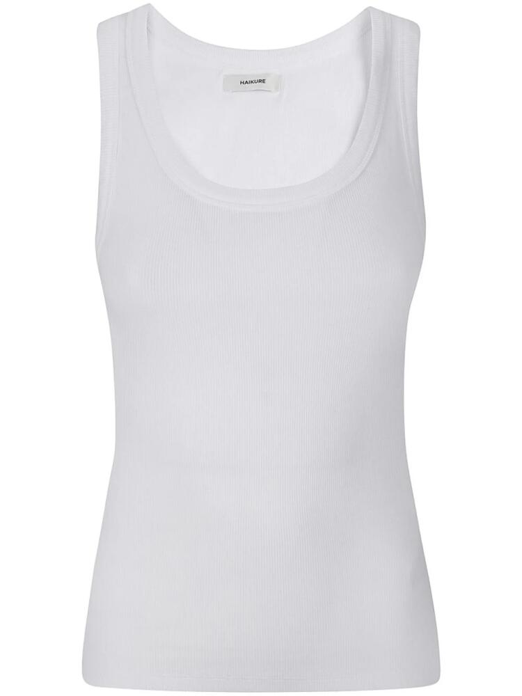 Haikure scoop-neck tank top - White Cover