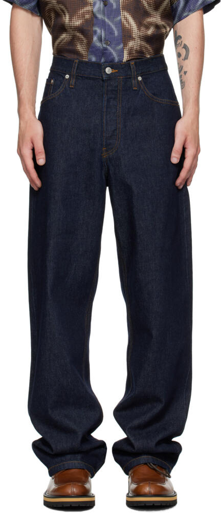 Dries Van Noten Indigo Wide-Leg Jeans Cover