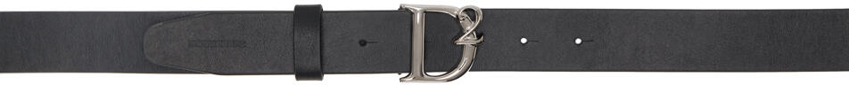 Dsquared2 Black Leather Belt Cover