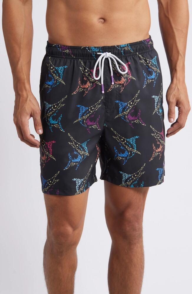 Tommy Bahama Naples Spotted at Sea Swim Trunks in Black Cover