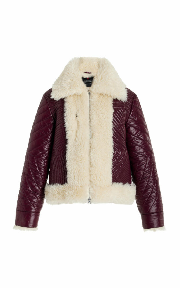 Perfect Moment - Luna Reversible Faux Shearling Jacket - Burgundy Cover