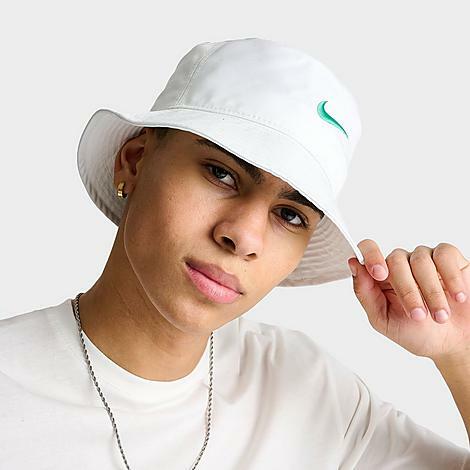 Nike Apex Swoosh Woven Bucket Hat in White/Summit White Cover