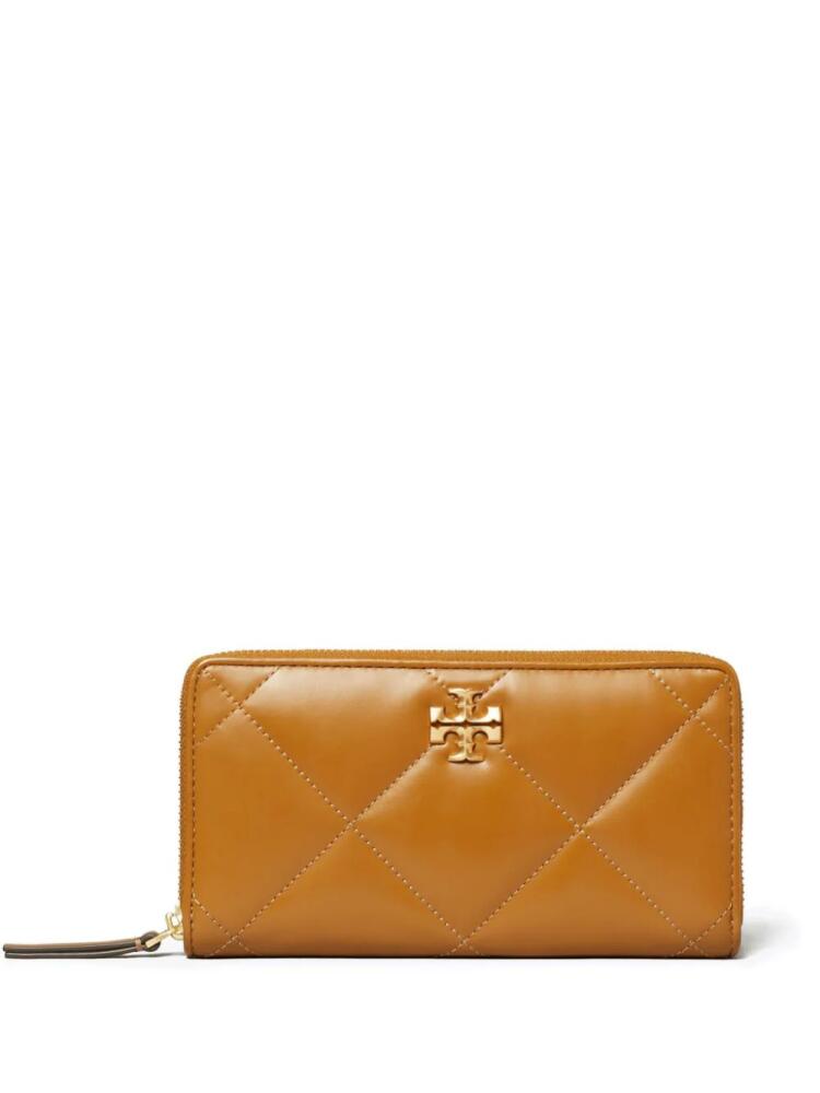 Tory Burch Kira quilted zip continental wallet - Brown Cover