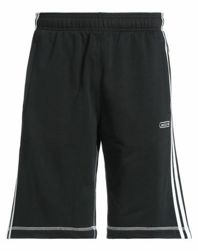 Adidas Originals Man Shorts & Bermuda Shorts Black Cotton, Recycled polyester Cover