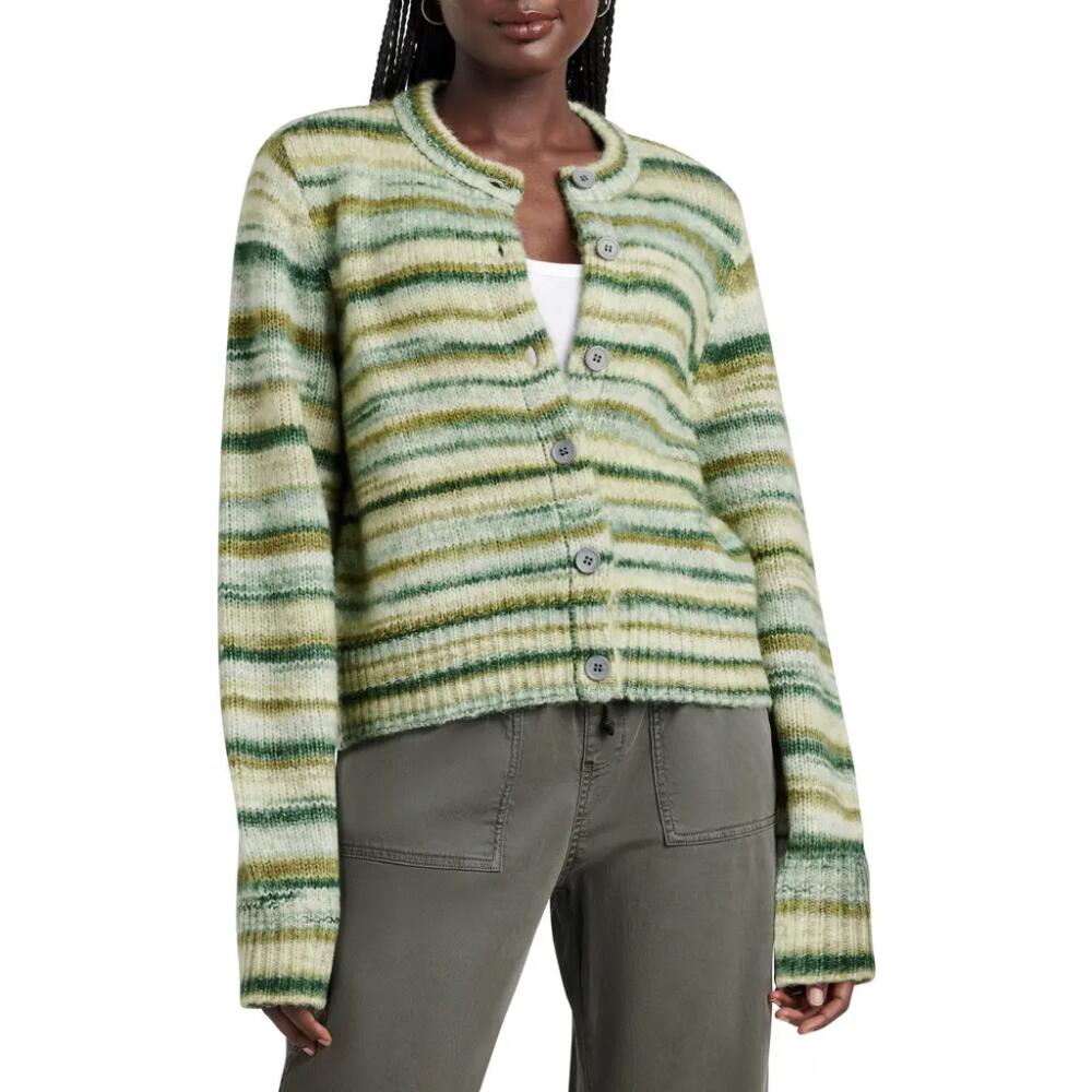 Splendid Daniella Stripe Cardigan in Teal Multi Cover