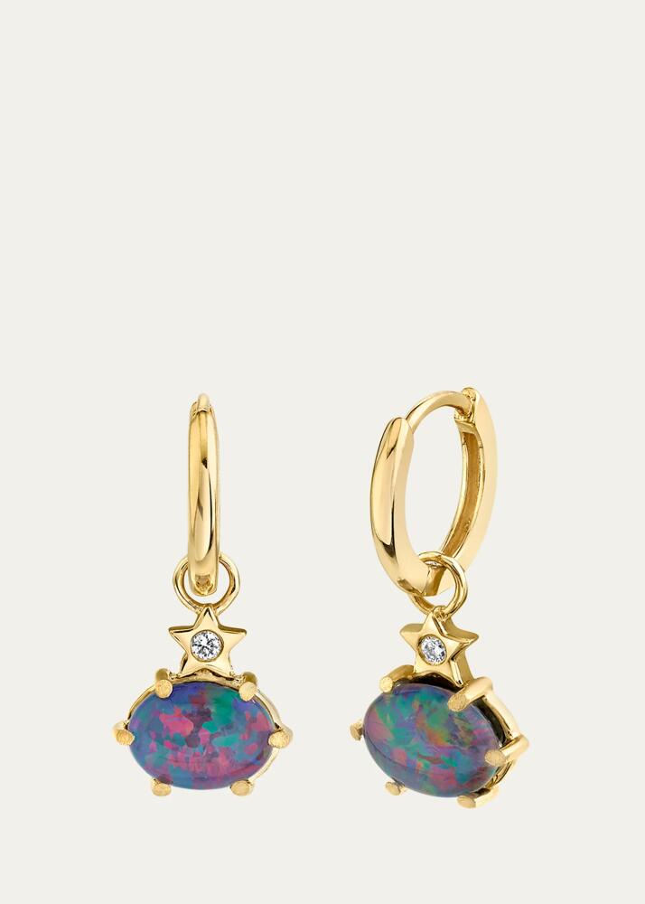 Andrea Fohrman Mini Cosmo Hoop Earrings in Australian Opal Cover